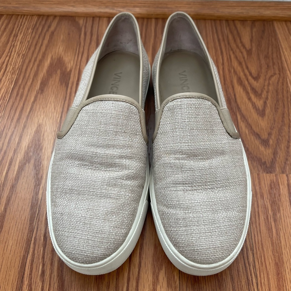 WOMEN'S BLAIR WOVEN SLIP-ON SNEAKERS IN STRAW SIZE US6/EUR36